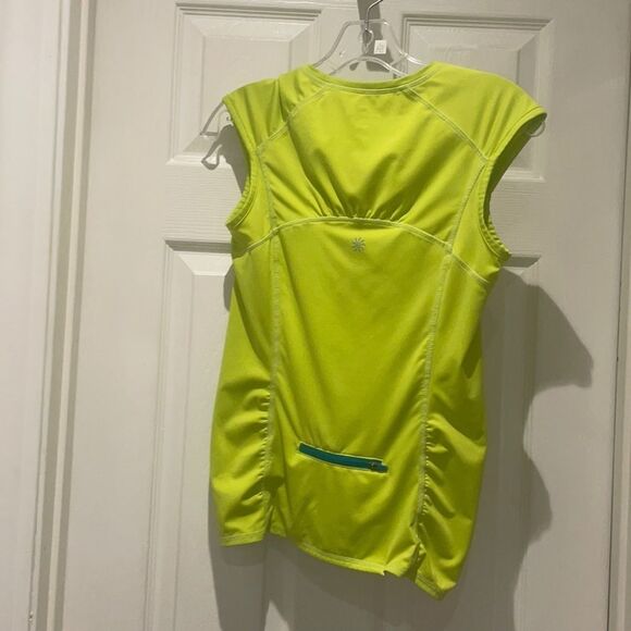 Athlete cinched sleeveless athletic yoga top SZ small with zippers - Picture 1 of 10